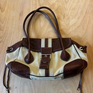 Prada leather and canvas buffalo bag - VINTAGE RARE FIND